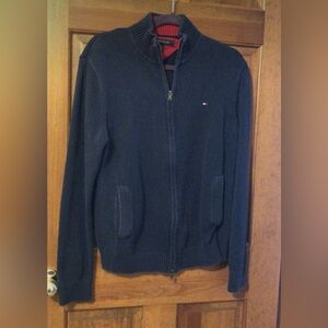 Tommy Hilfiger Dark Blue Zip-Up Sweater Jacket